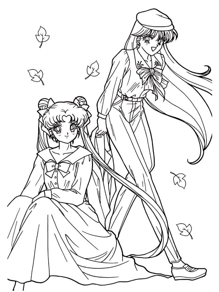 Ausmalbild Sailor Moon Prinzessin