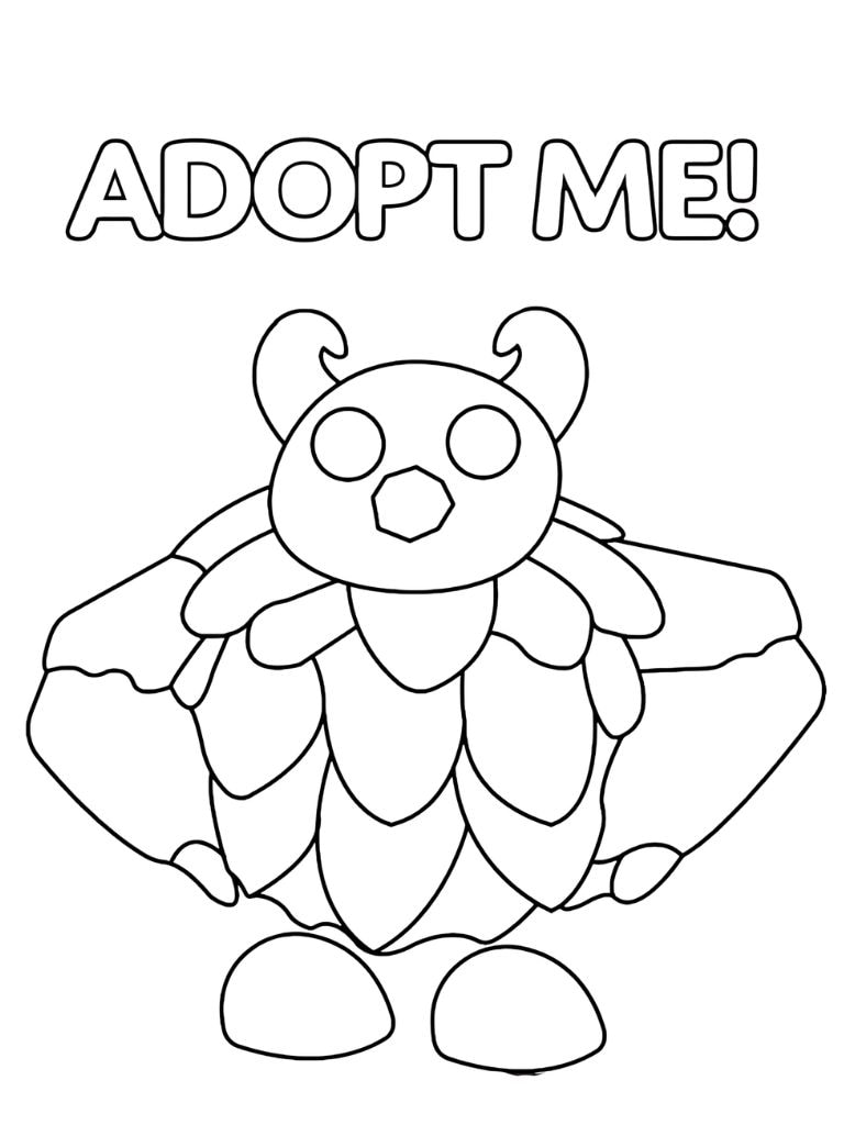 Ausmalbilder Adopt Me Fantasy Pets