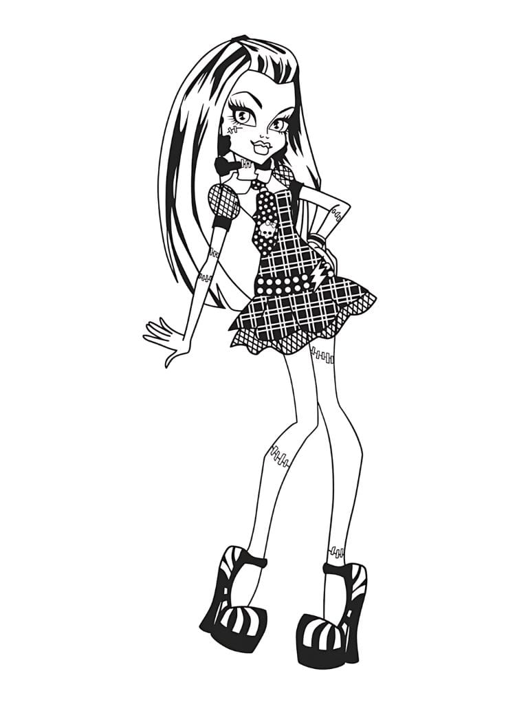 Ausmalbilder Frankie Stein Monster High