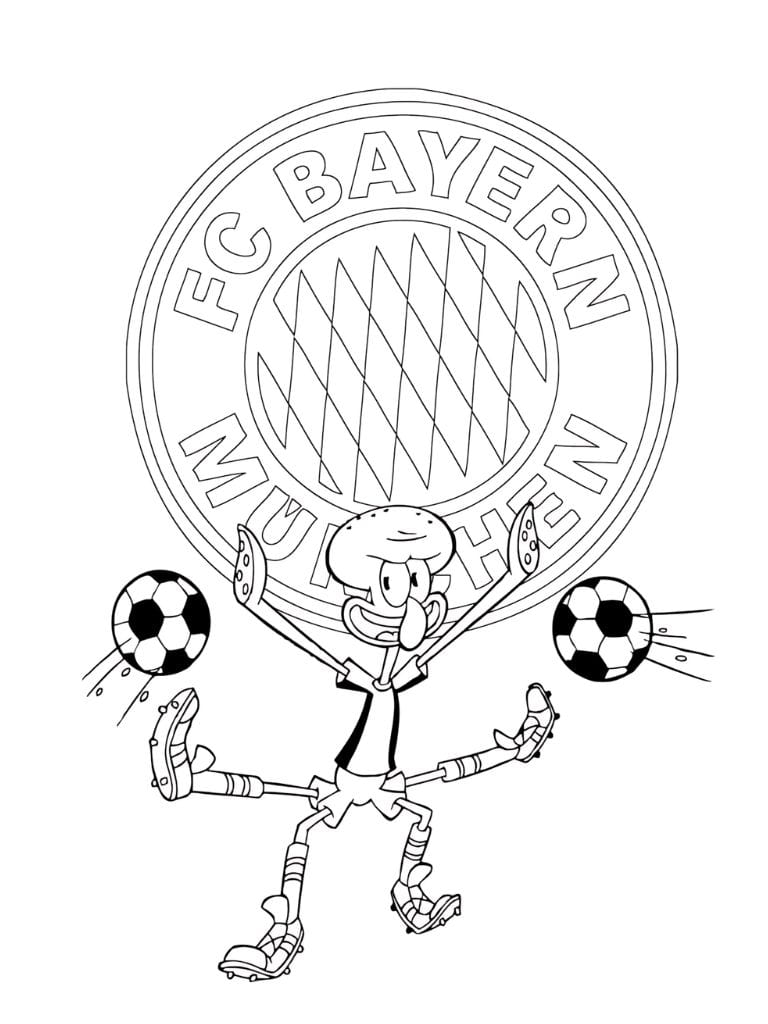 Ausmalbilder Fußball Wappen Bayern