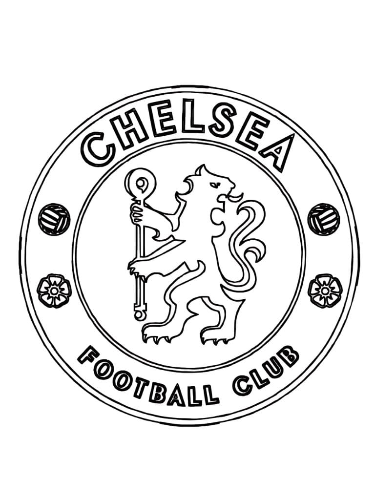 Ausmalbilder Fußball Wappen Chelsea