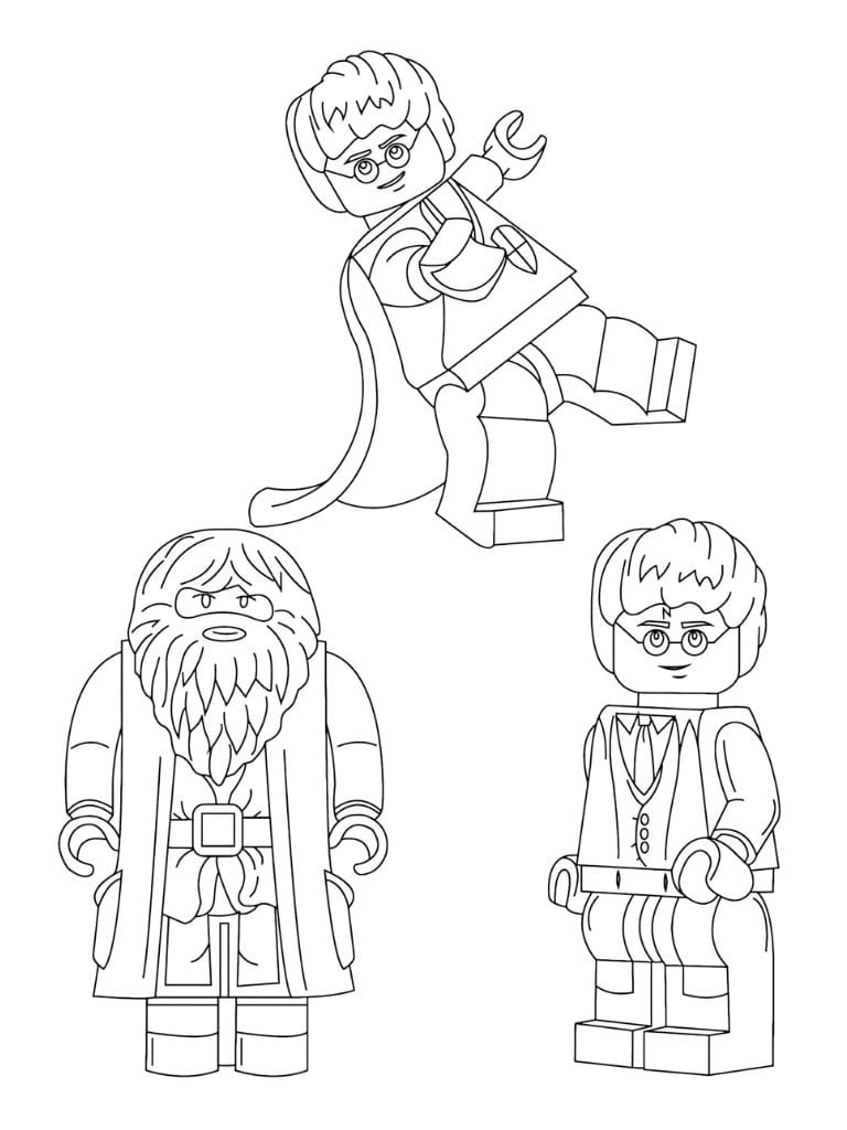 Ausmalbilder Harry Potter Und Hagrid Lego