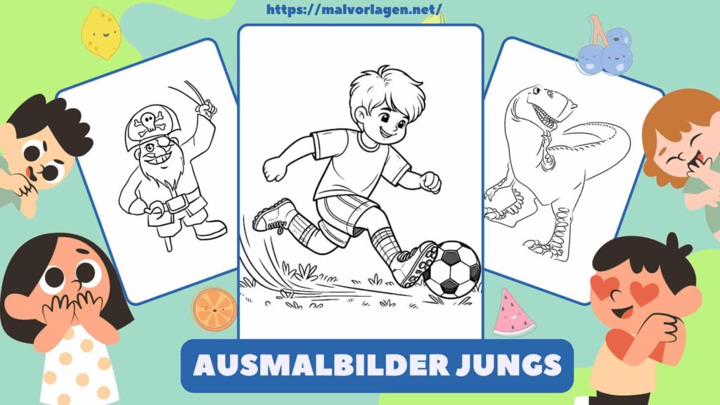 Ausmalbilder Jungs