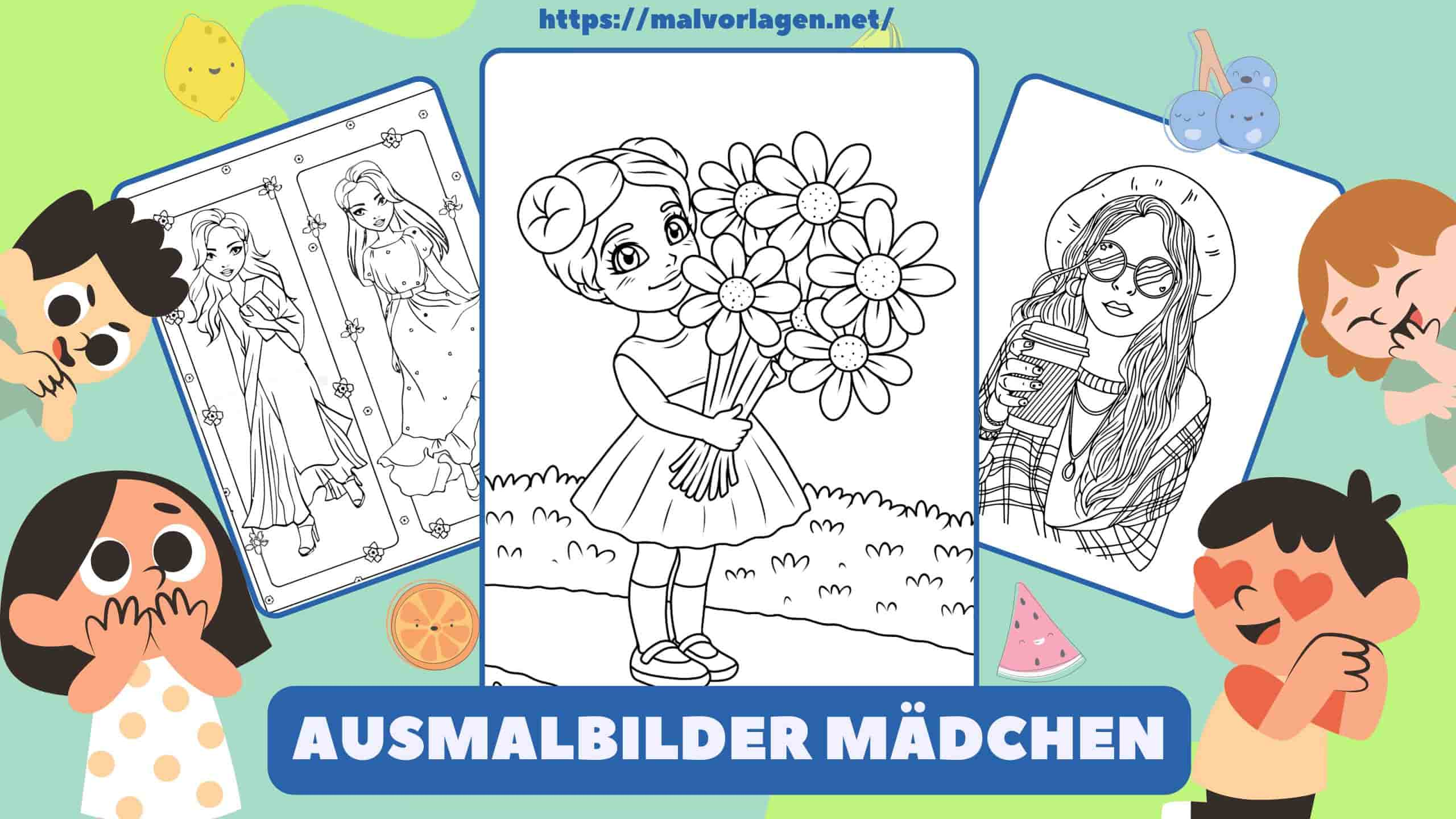 Ausmalbilder Mädchen