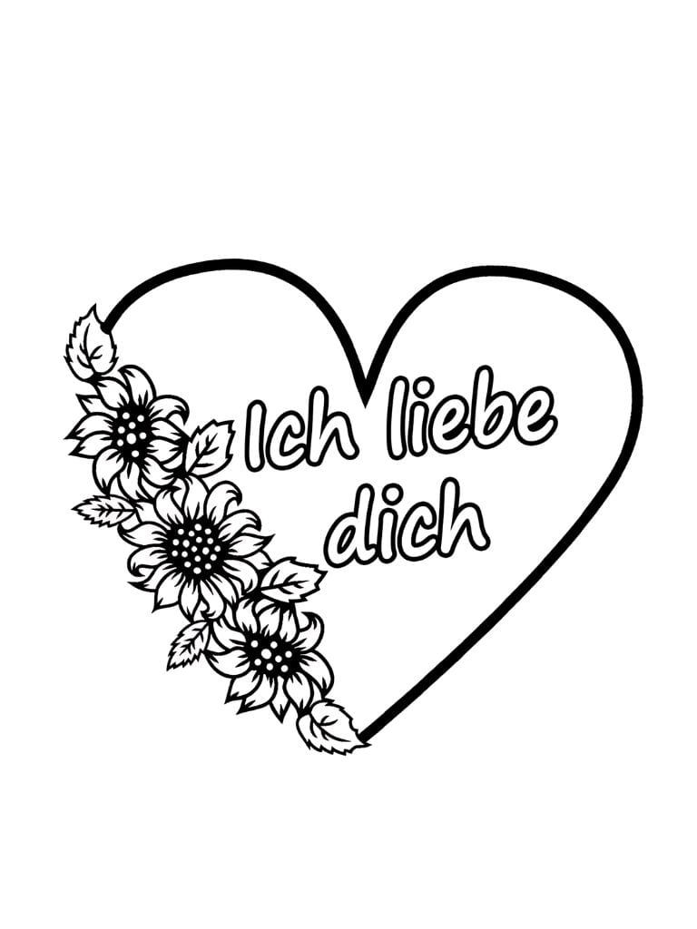 Ausmalbilder Mit Ich Liebe Dich