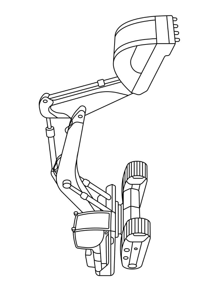 Ausmalbilder Mit Schönen Baggern
