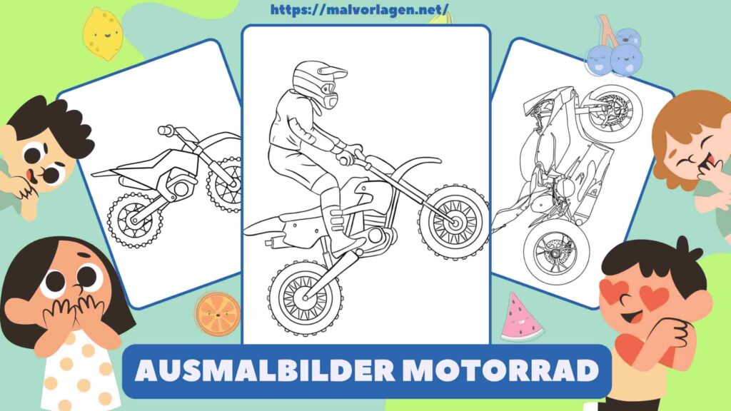 Ausmalbilder Motorrad