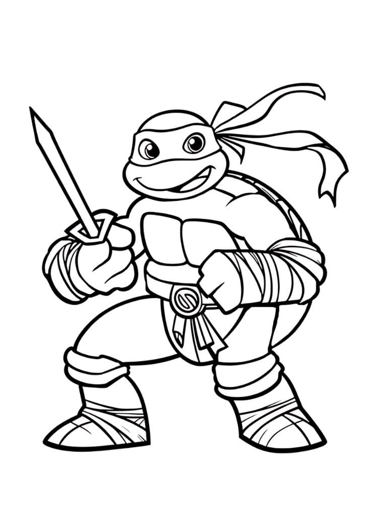 Ausmalbilder Ninja Turtles