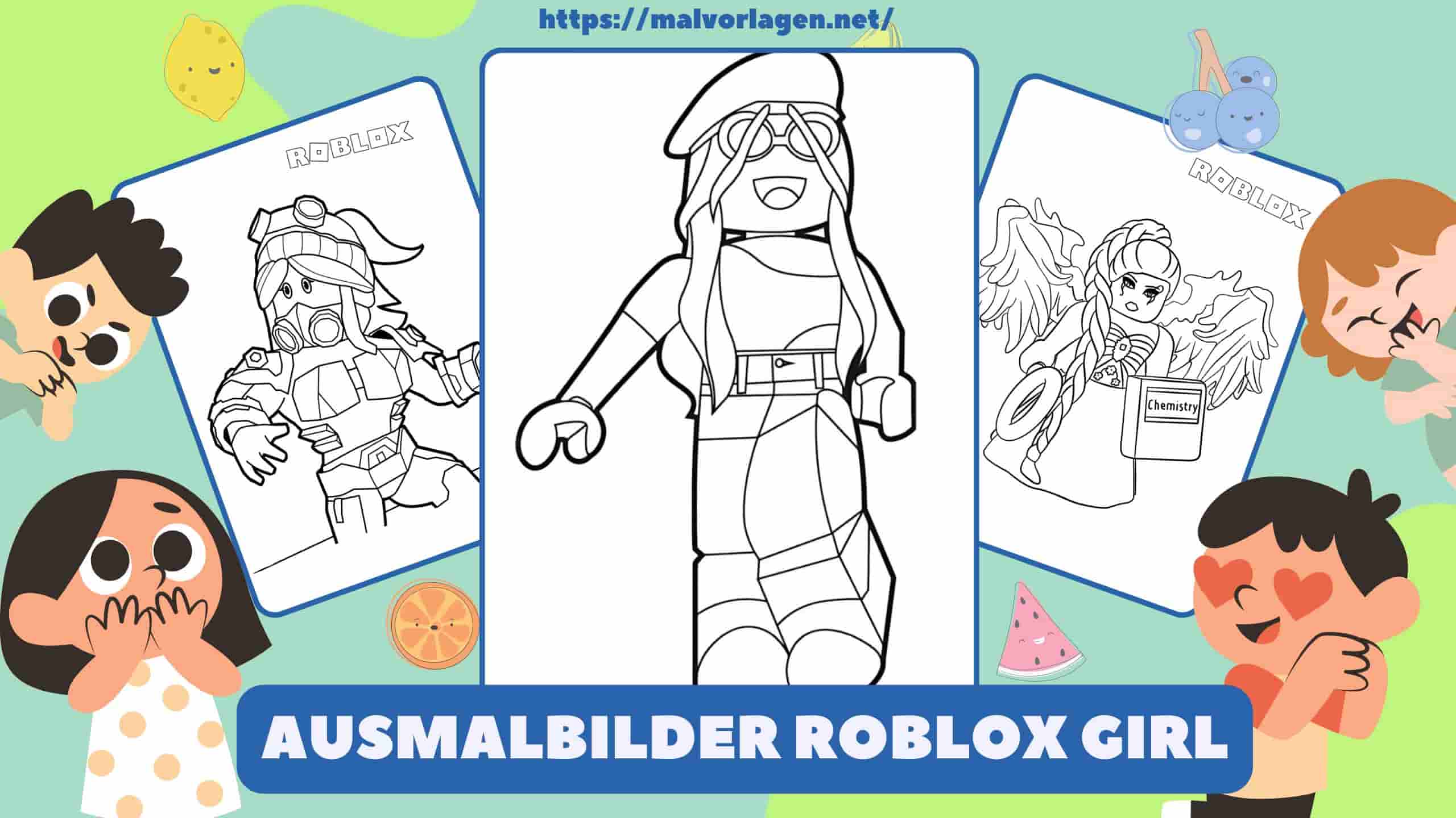 Ausmalbilder Roblox Girl