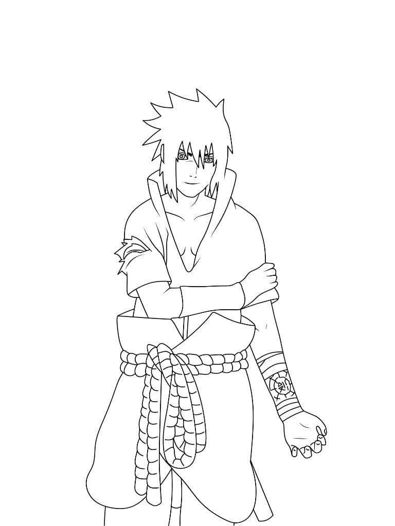 Ausmalbilder Sasuke