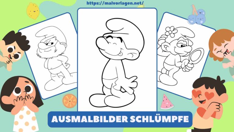 Ausmalbilder Schlümpfe