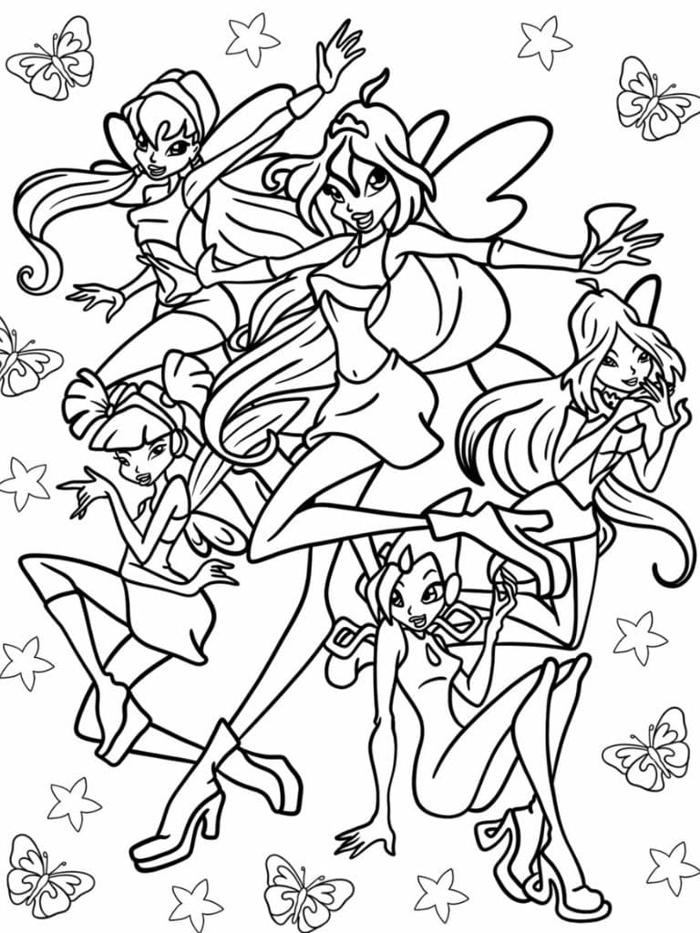 Ausmalbilder Winx Club