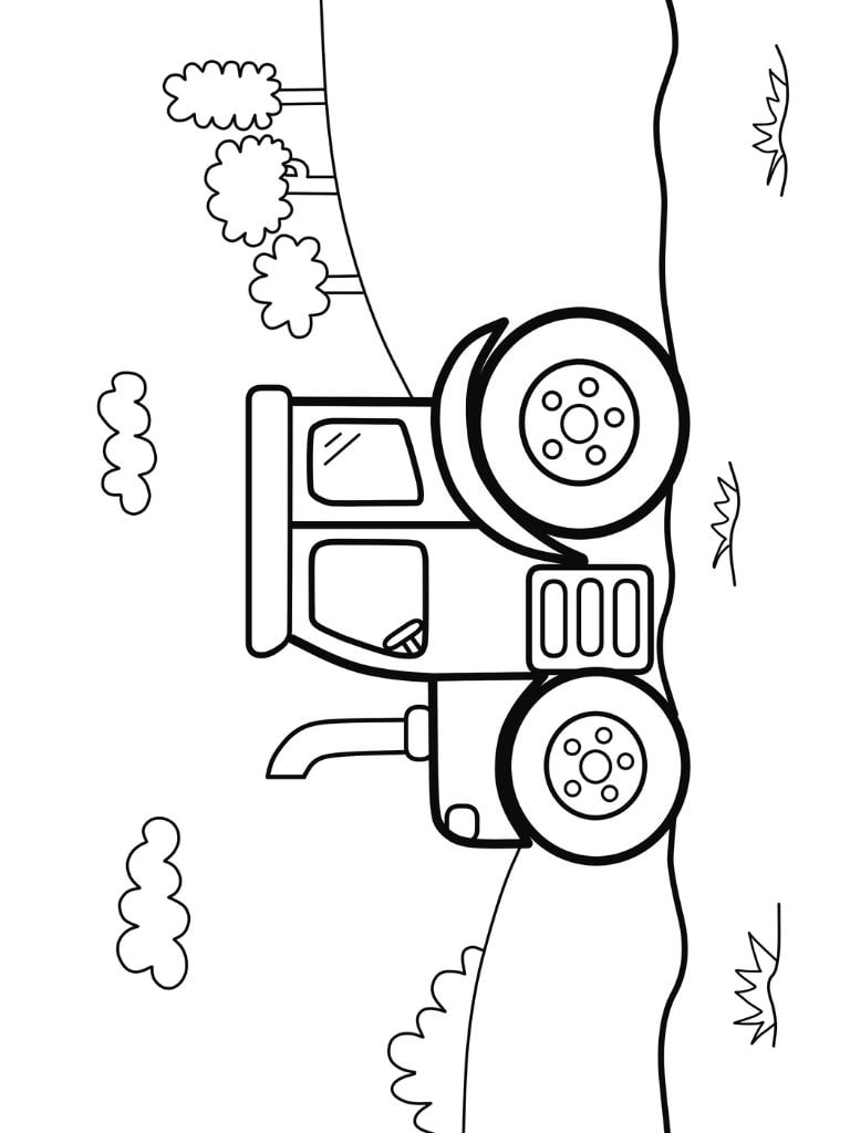 Ausmalvorlagen Landwirtschaft Traktor