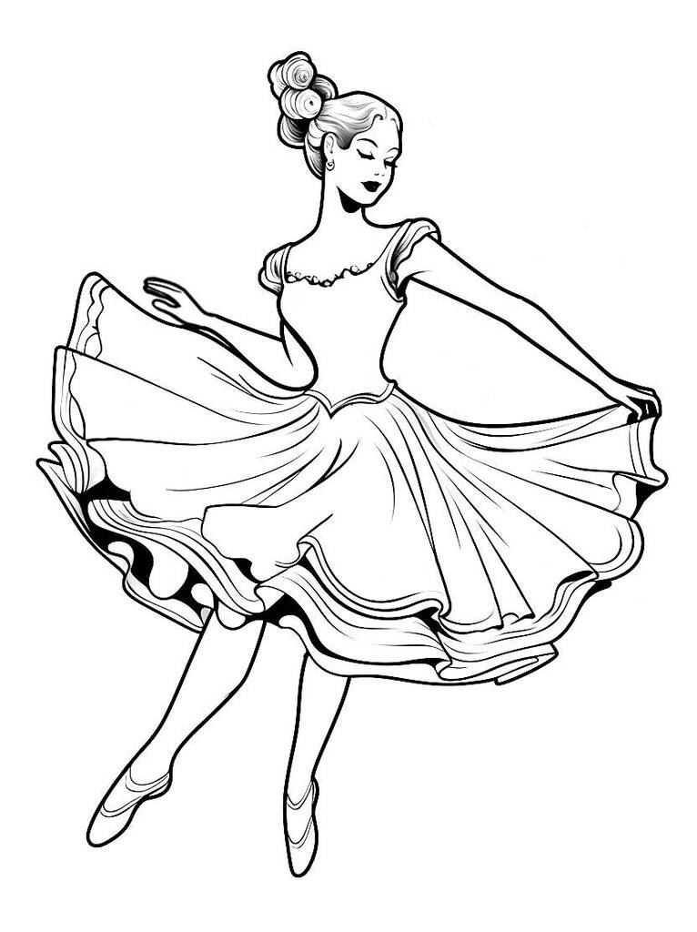 Ballerina Ausmalbilder Für Kinder