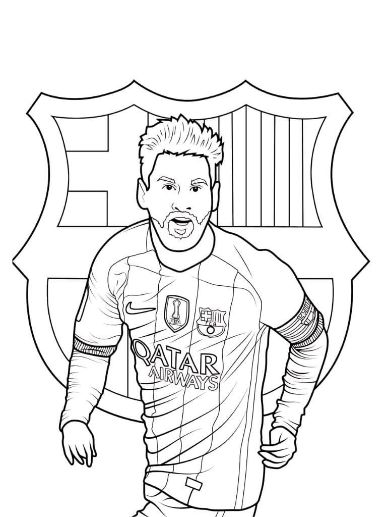 Barcelona Messi Ausmalbilder