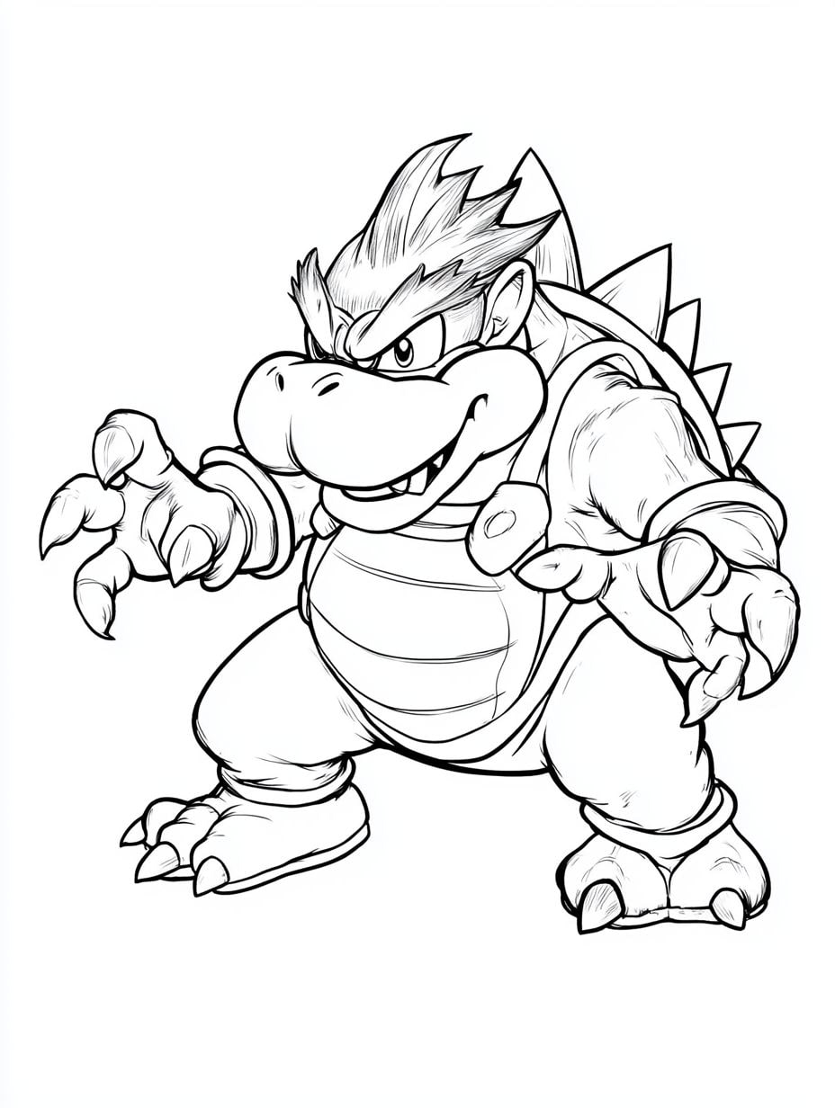 Bowser Ausmalbilder Download