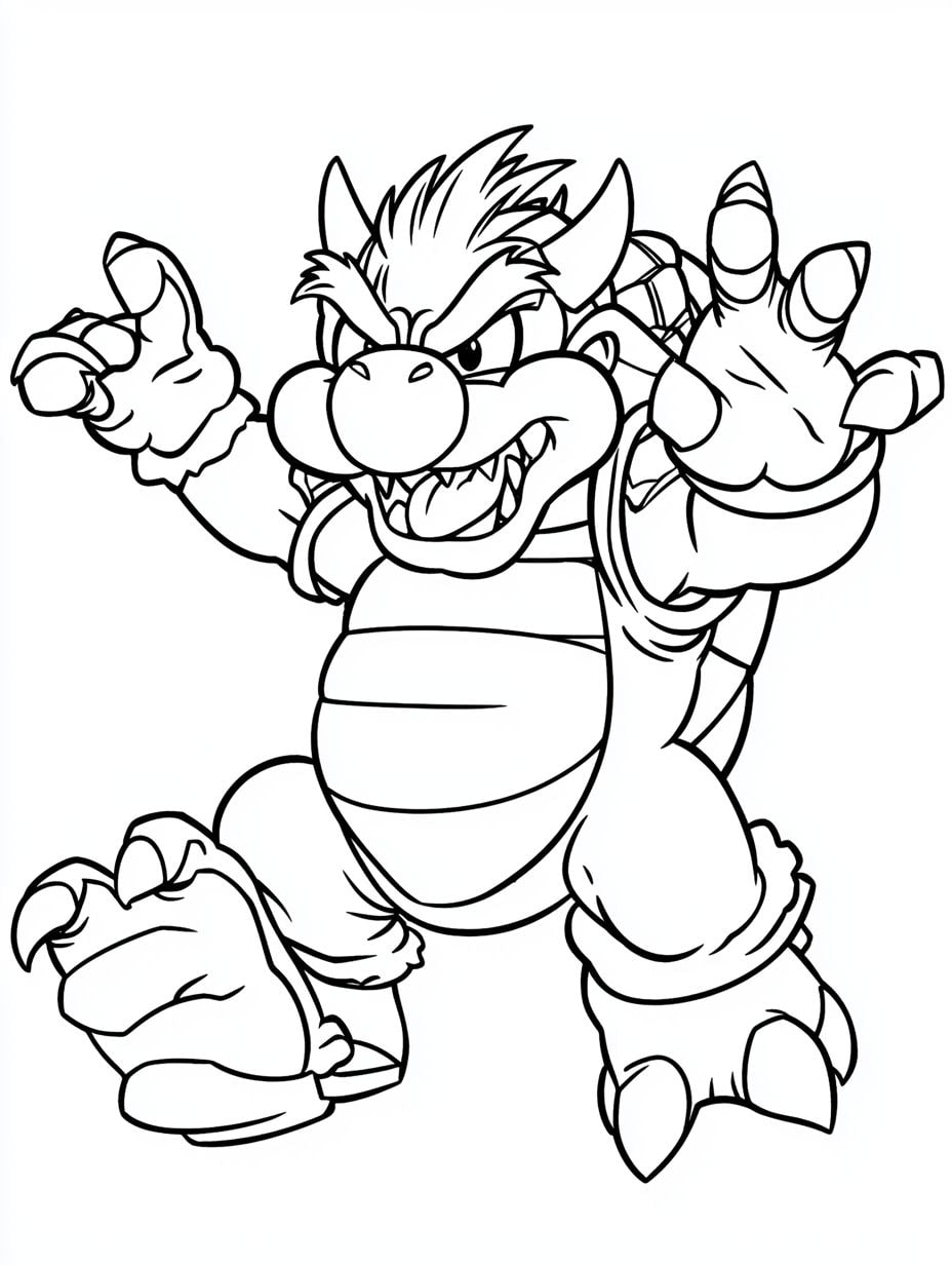 Bowser Ausmalbilder Für Jede Altersgruppe