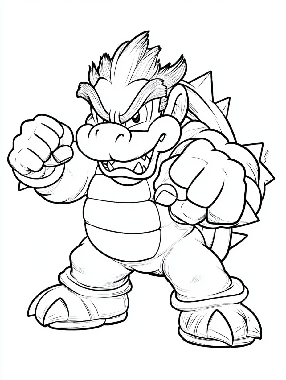 Bowser Kreative Ausmalbilder