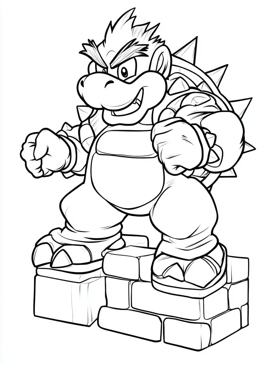 Bowser Mario Ausmalbilder