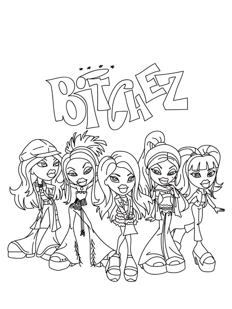 Bratz Puppen Ausmalbilder Zum Drucken