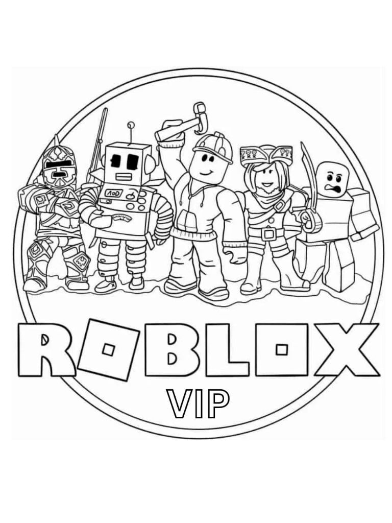 Charaktere Roblox Für Kinder Ausmalbilder