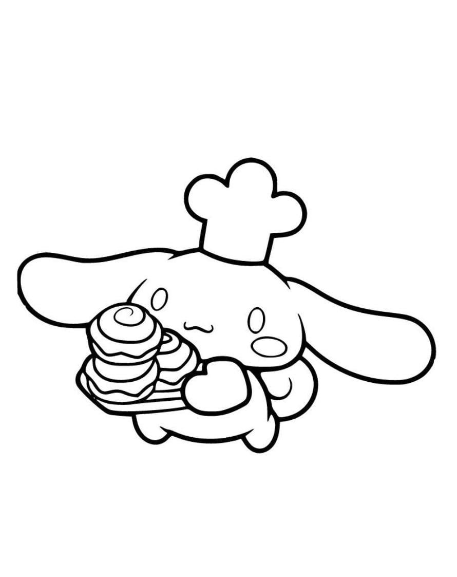 Cinnamoroll Kuchen Backen Ausmalbilder