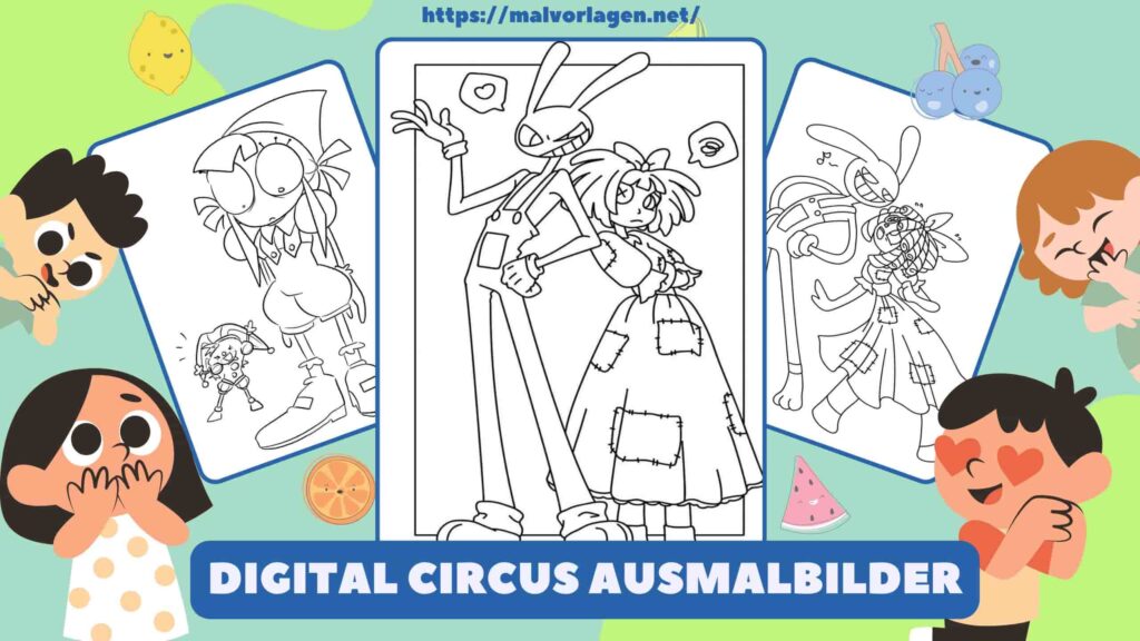 Digital Circus Ausmalbilder