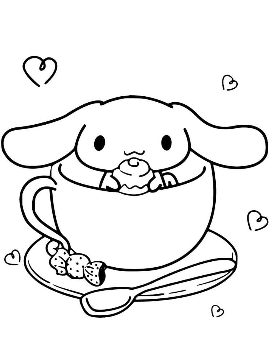 Eetasse Cinnamoroll Ausmalbilder