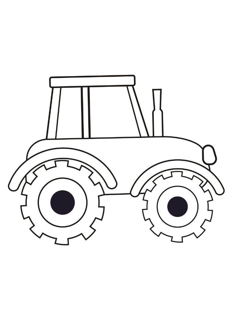 Einfacher Traktor Für Kleinkinder