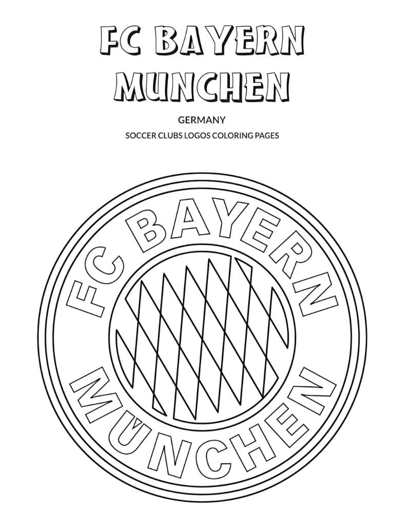 Fc Bayern Logo Zum Ausmalen