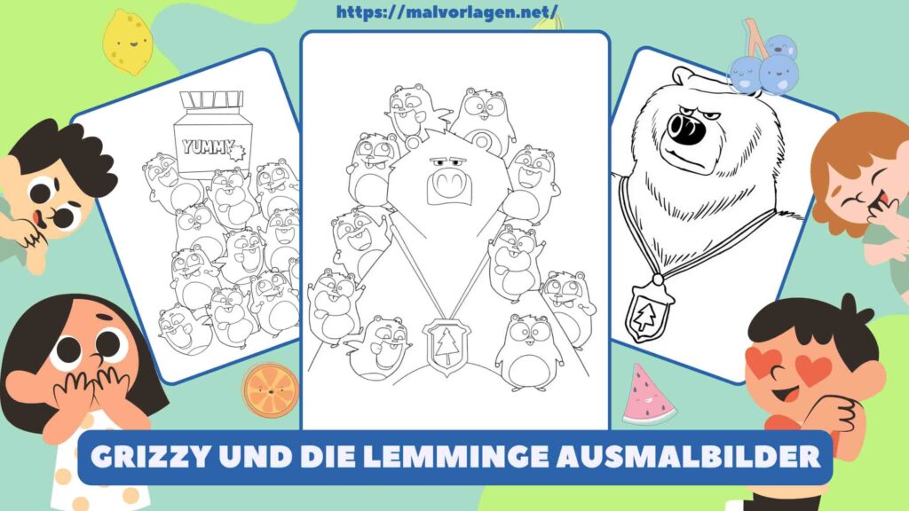 Grizzy Und Die Lemminge Ausmalbilder