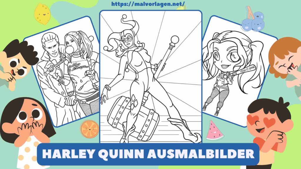 Harley Quinn Ausmalbilder