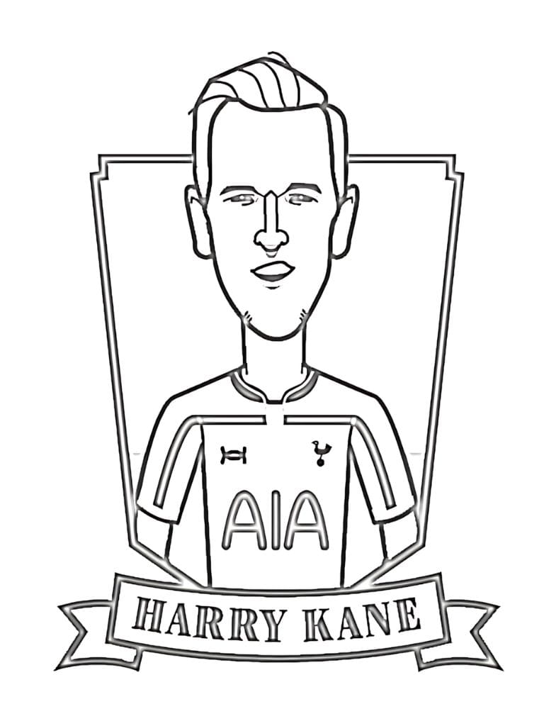 Harry Kane Im Spiel Ausmalvorlagen