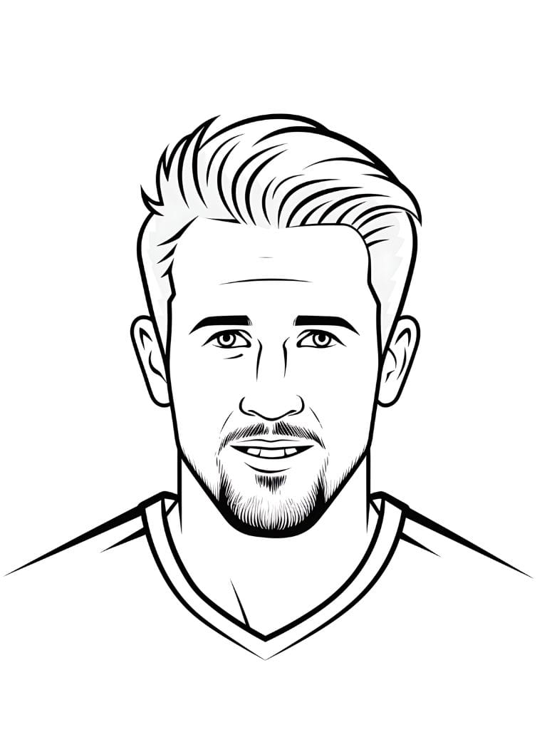 Harry Kane Zum Ausmalen Drucken