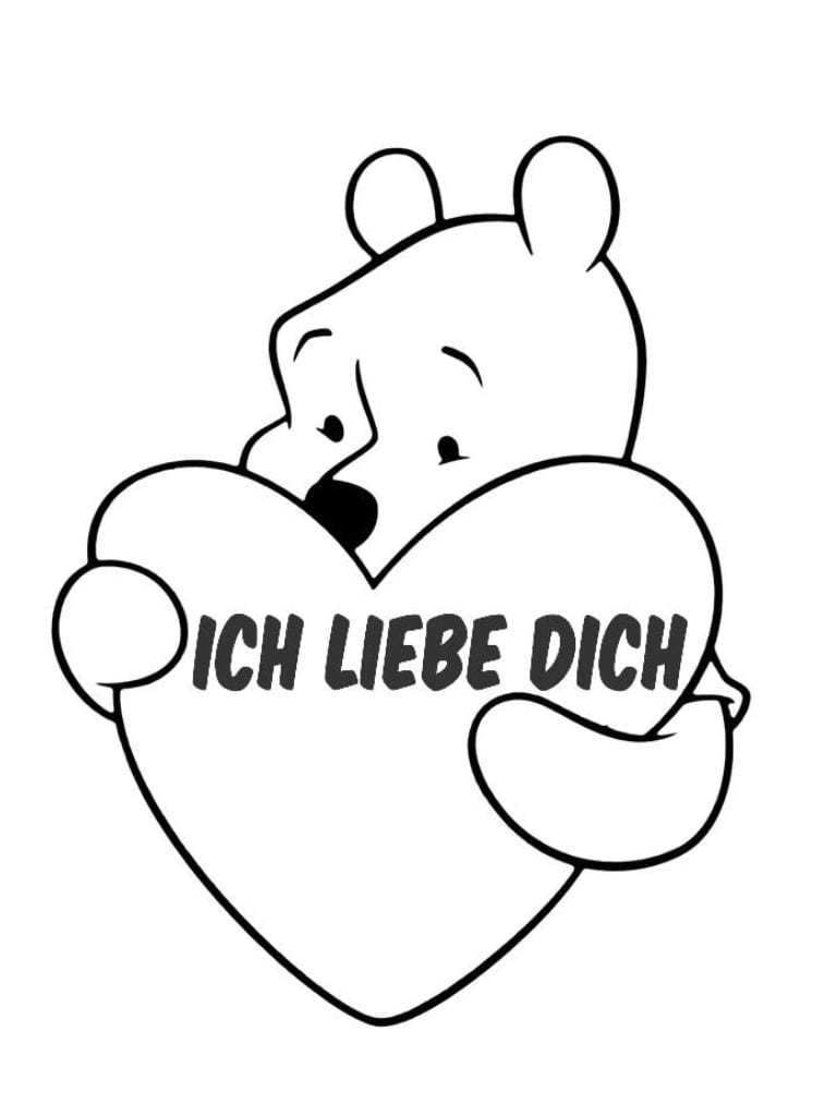 Ich Liebe Dich Zum Ausmalen