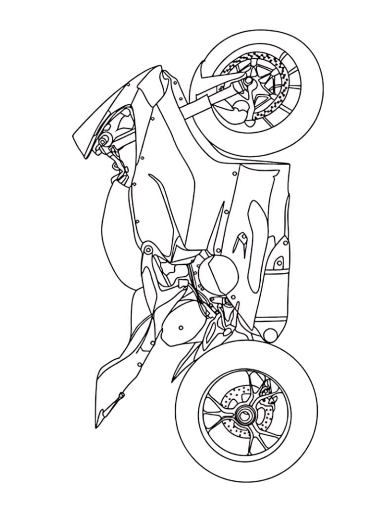 Kinder Motorrad Ausmalbilder