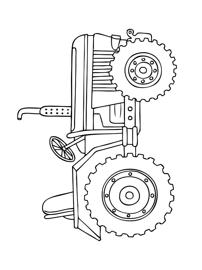 Kleiner Traktor Zum Malen