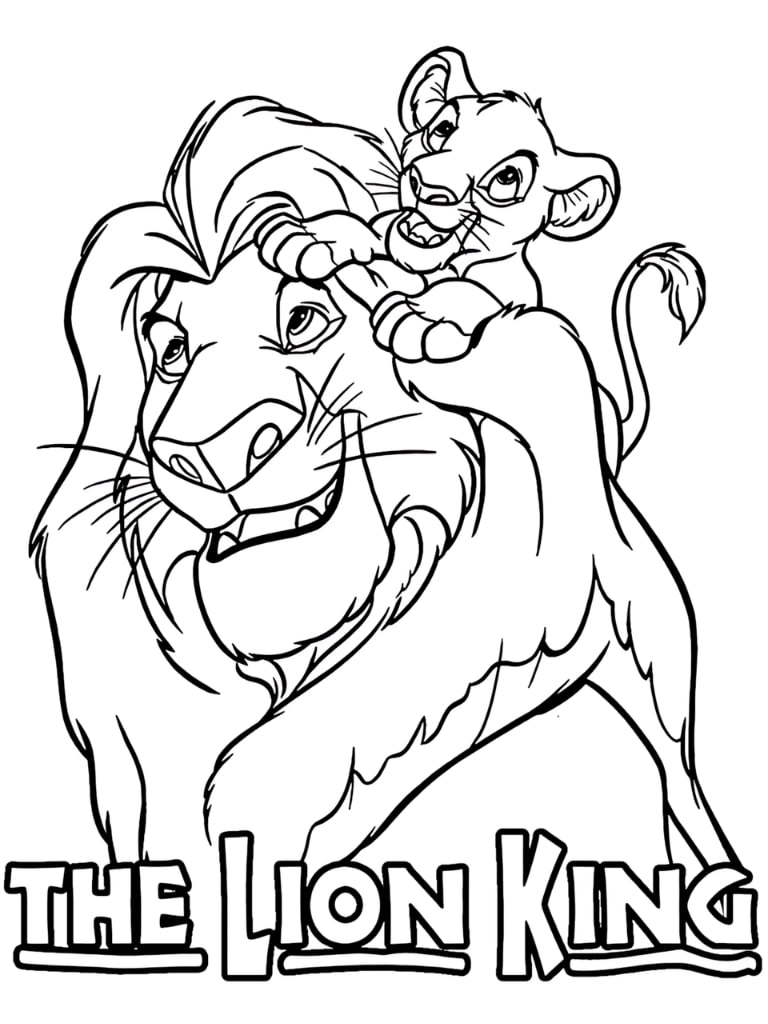 König Der Löwen Simba Und Junge Nala