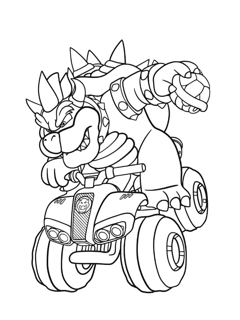 Kostenlose Bowser Ausmalbilder