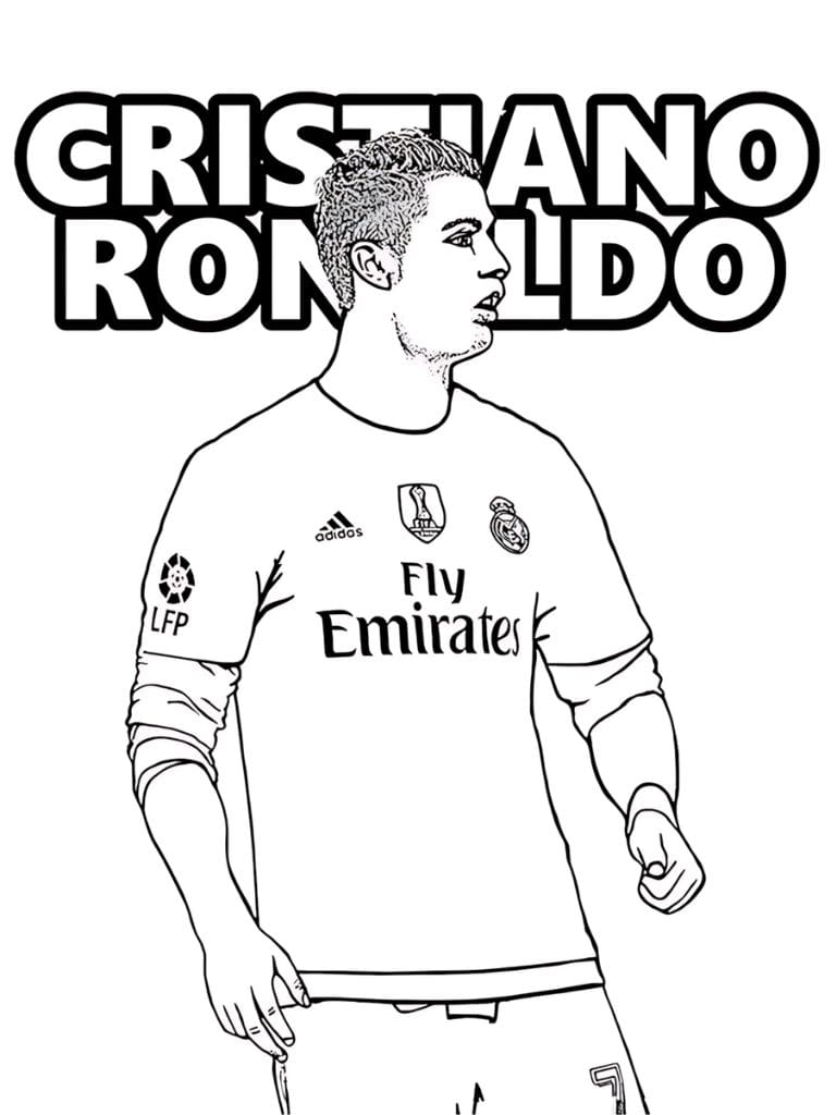 Kostenlose Ronaldo Ausmalbilder Download