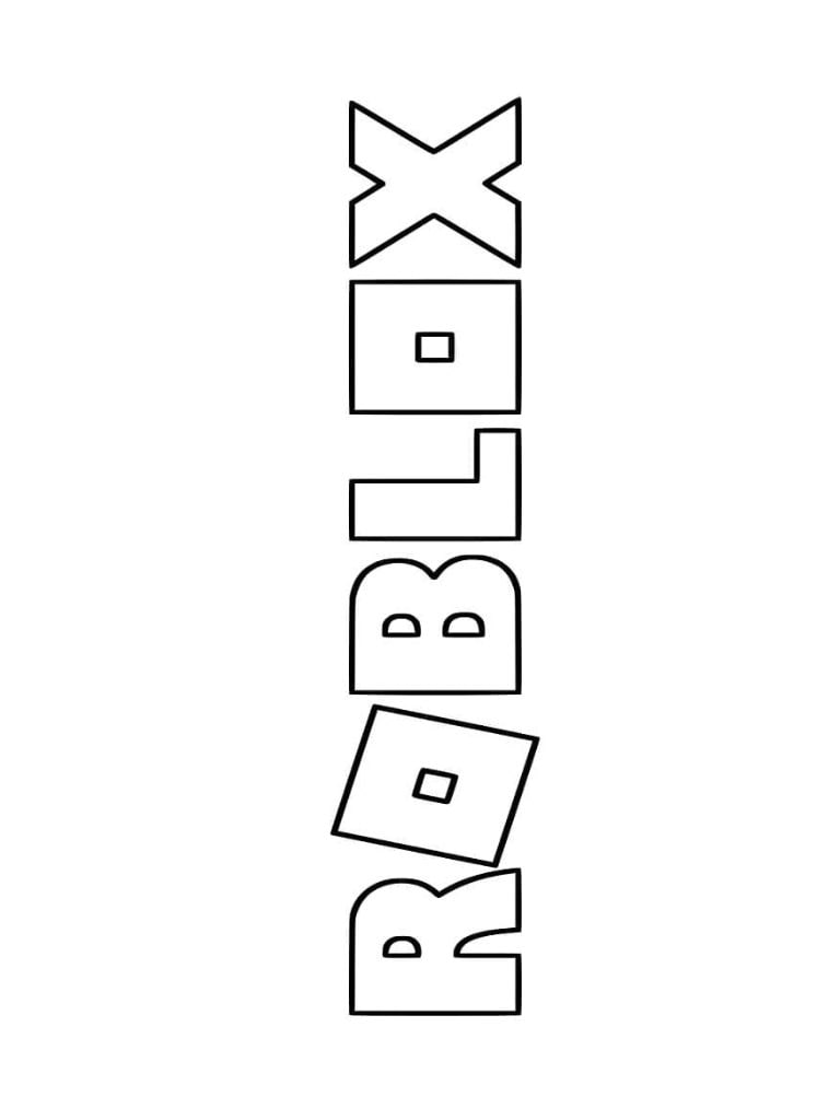 Logo Roblox Ausmalbilder