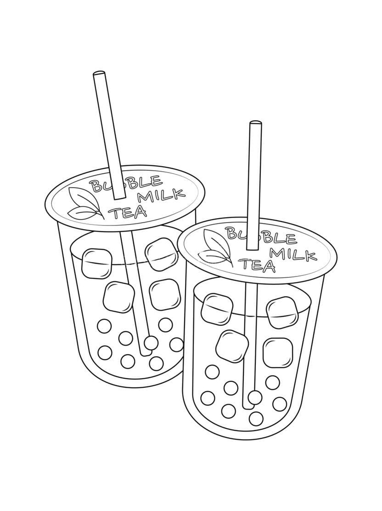 Malvorlagen Bubble Tea