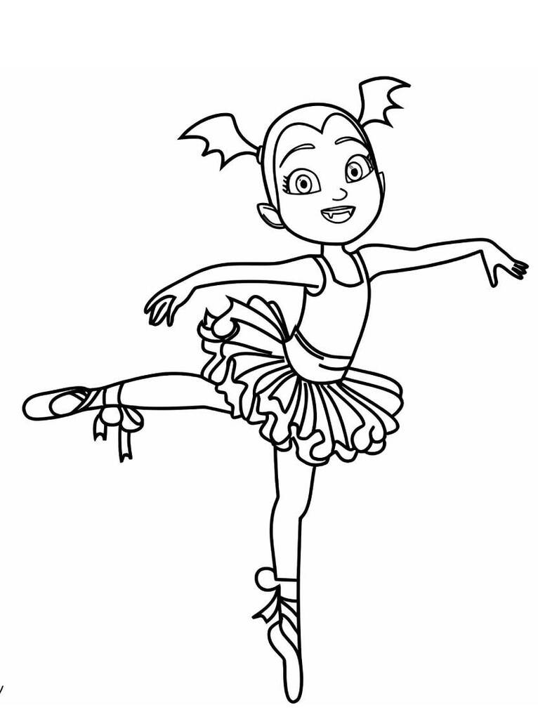 Moderne Ballerina Malvorlagen