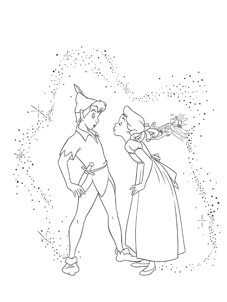 Peter Pan Und Wendy Ausmalbilder