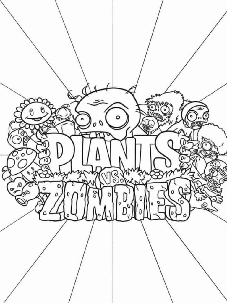 Plants Vs Zombies Spannende Ausmalbilder