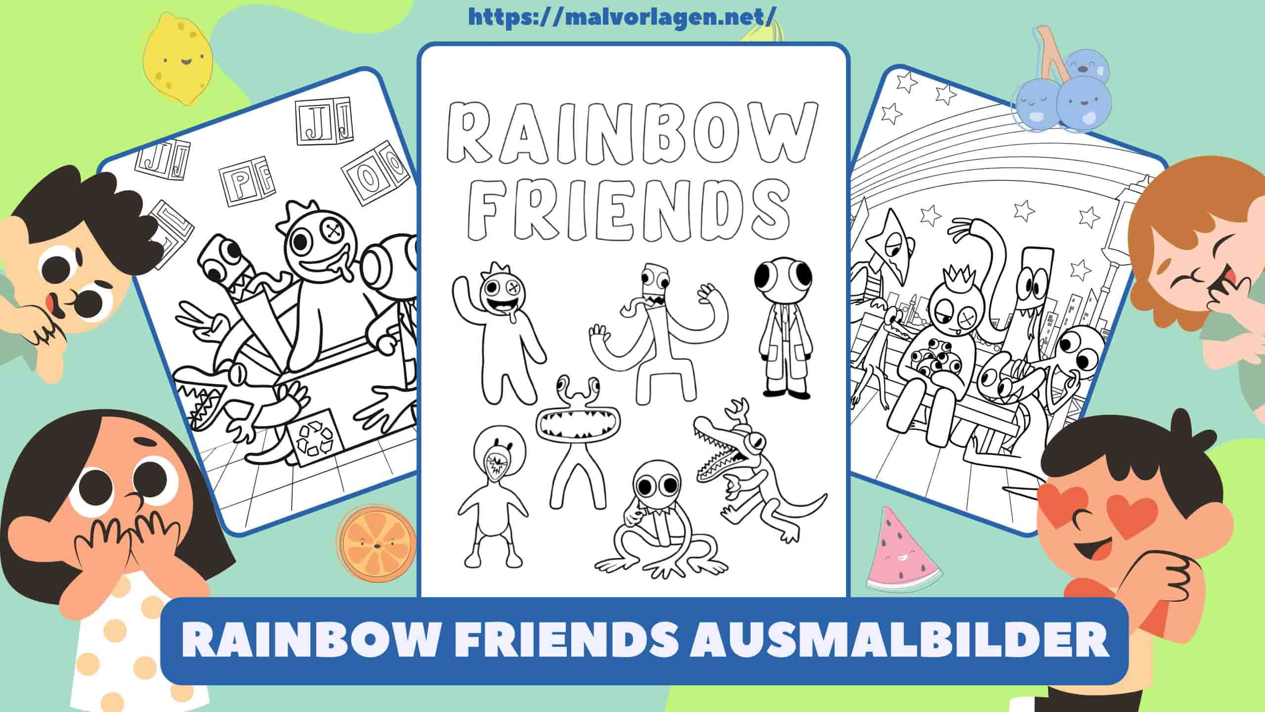 Rainbow Friends Ausmalbilder