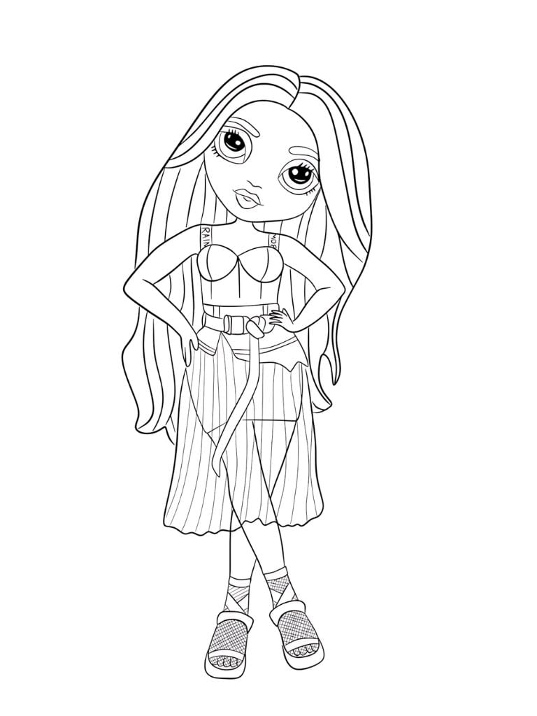 Rainbow High Coloring Pages German Free