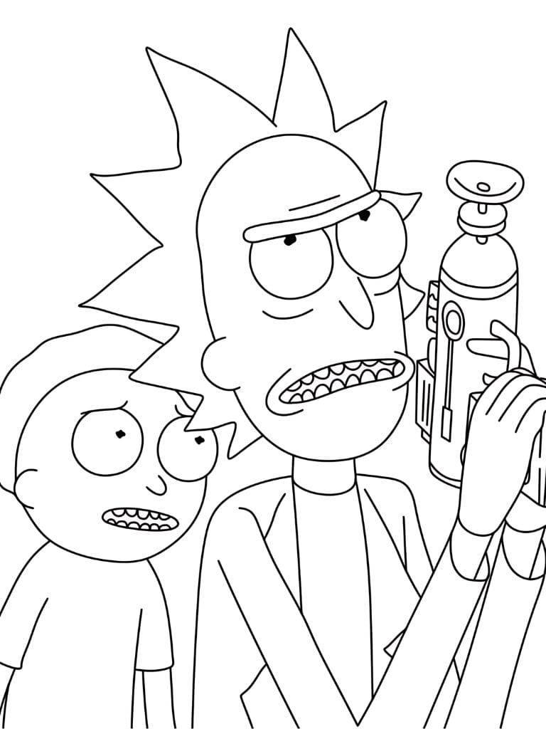 Rick And Morty Zum Ausmalen Kreativ