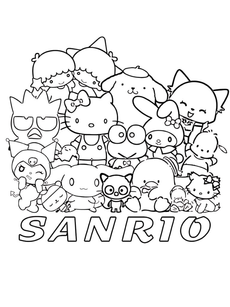 Sanrio Kawaii Ausmalbilder