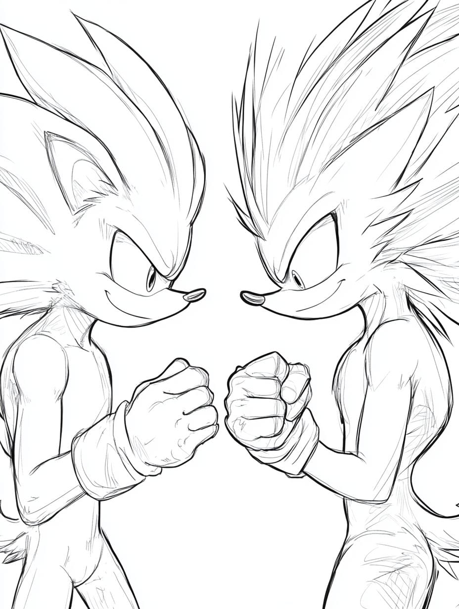 Sonic Und Shadow Ausmalbilder